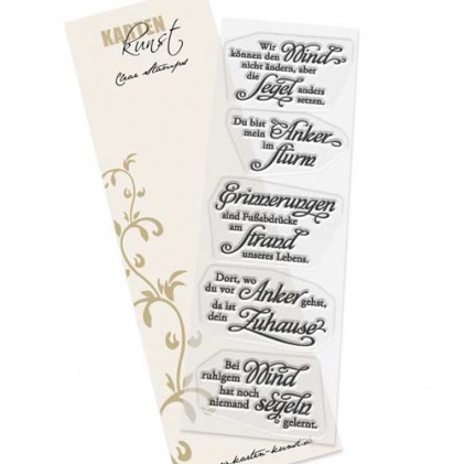Stempel Karten-Kunst Weise Worte - Maritim