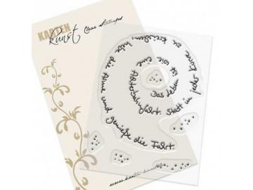 Stempel Karten-Kunst - Spiral-Text Achterbahn