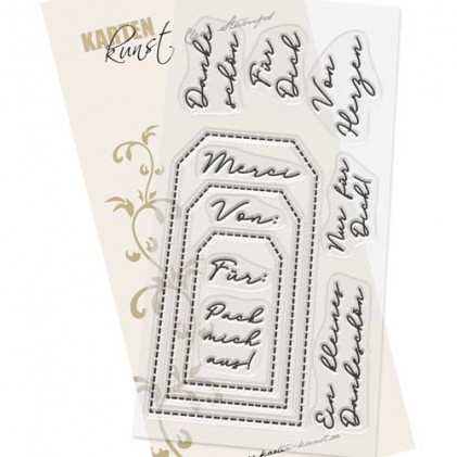 Stempel Karten-Kunst - Tag-Sprüche