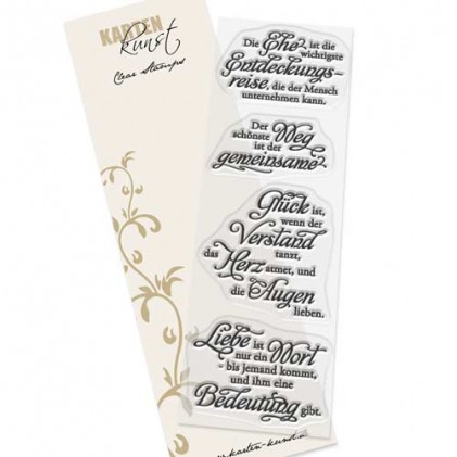 Stempel Karten-Kunst Weise Worte - zur Hochzeit