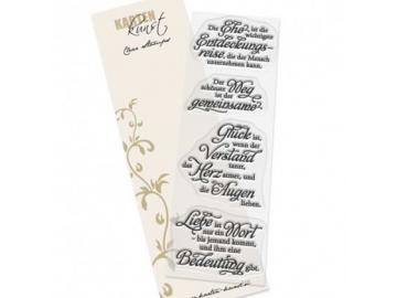 Stempel Karten-Kunst Weise Worte - zur Hochzeit