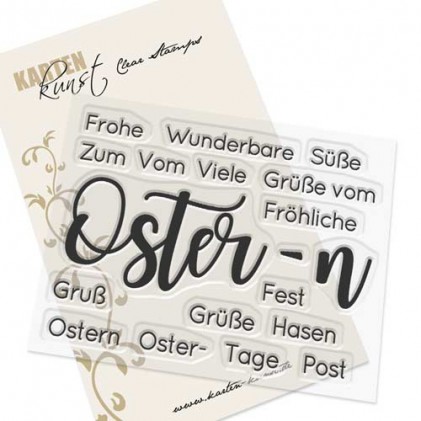 Stempel Karten-Kunst - Riesige Wünsche Ostern